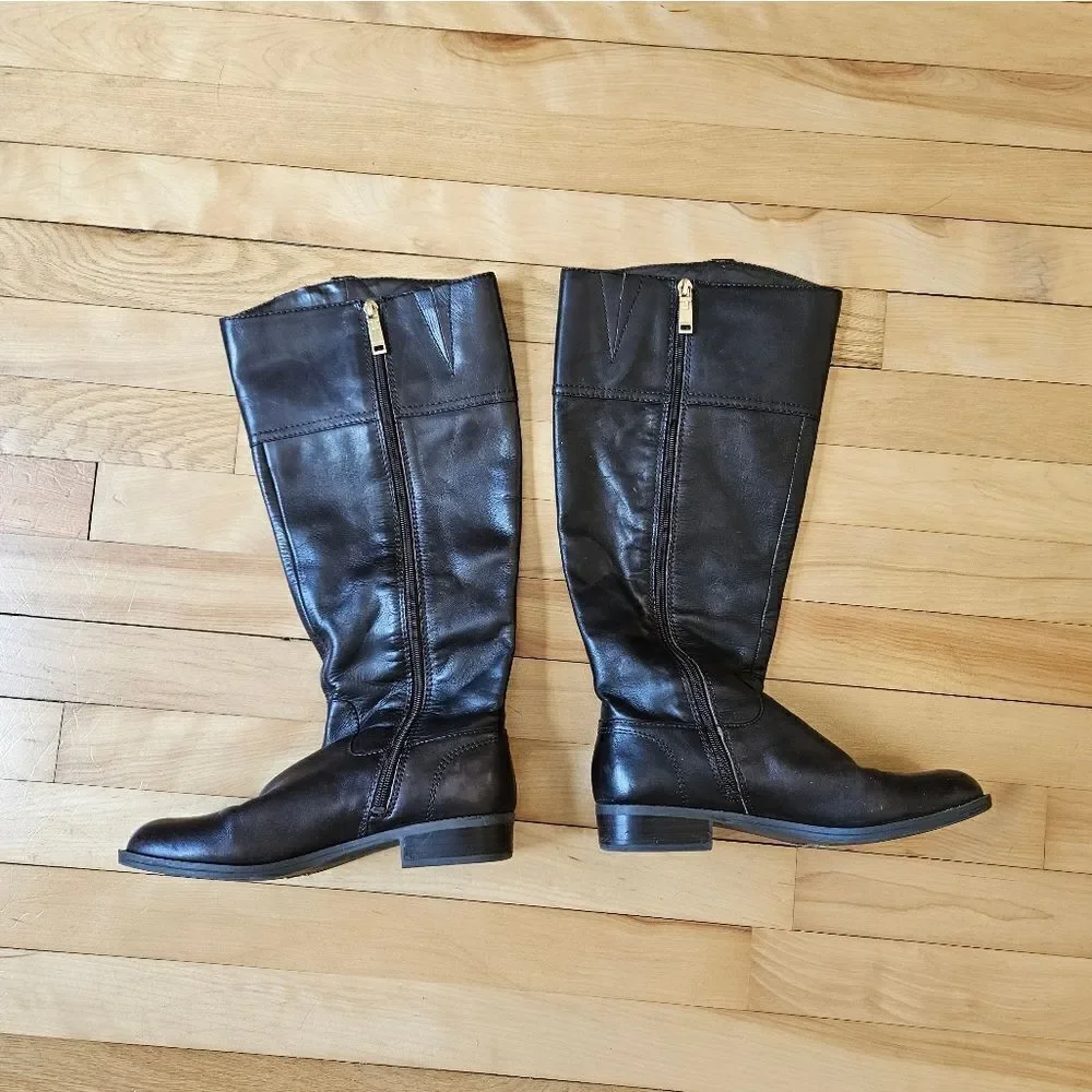 Tommy Hilfiger Leather Riding Boots